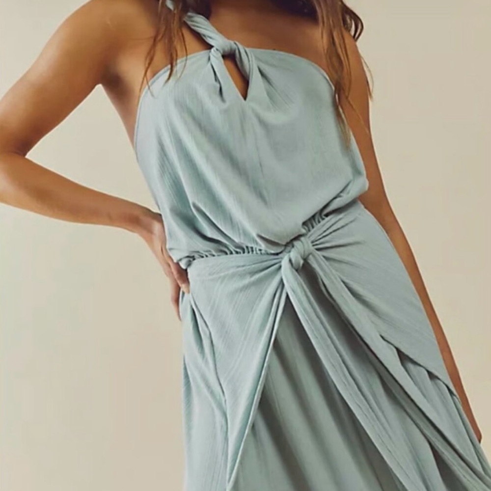 Free People Beach Golden Days Maxi Dress - Sage